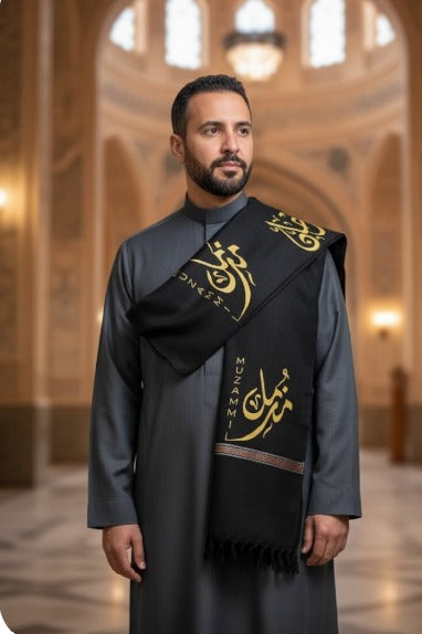 Custom Name Winter Shawls|White 4